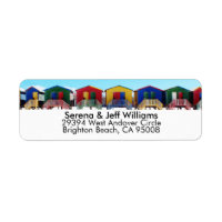 Colourful Beach House Huts