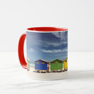 Colourful Beach Houses   Muizenberg, South Africa Mug