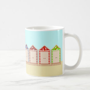 Colourful Beach Huts Summer Coffee Mug