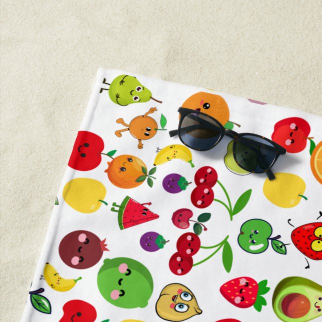 colourful  beach towel (In Situ)