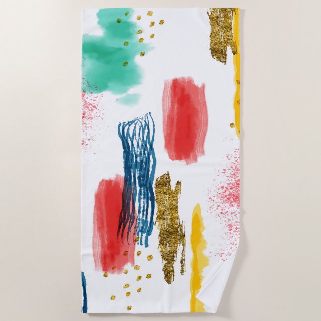 Colourful Beach Towel (Front)