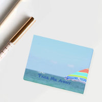 Colourful Beach Umbrella Oceanview