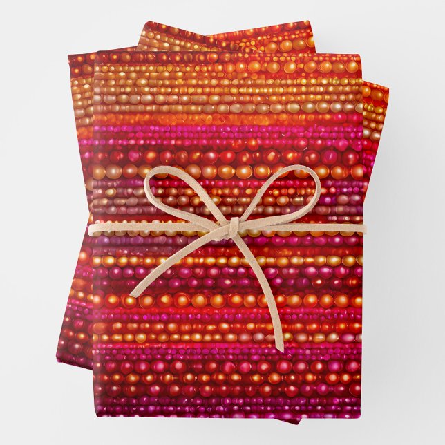Colourful Bead Art Wrapping Paper Sheets (Creator Uploaded)