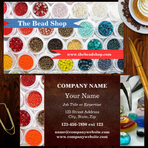 Colourful Beads Handmade Jewellery Business Card