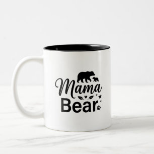Colourful Bear Mama Coffee Mug Two-Tone Stylish