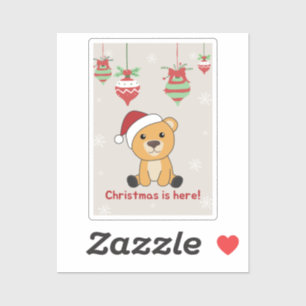 Colourful Bears Merry Christmas Winter Animals Bea