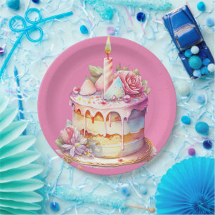  Colourful &  Beautiful Cake Design, Modern  Paper Plate