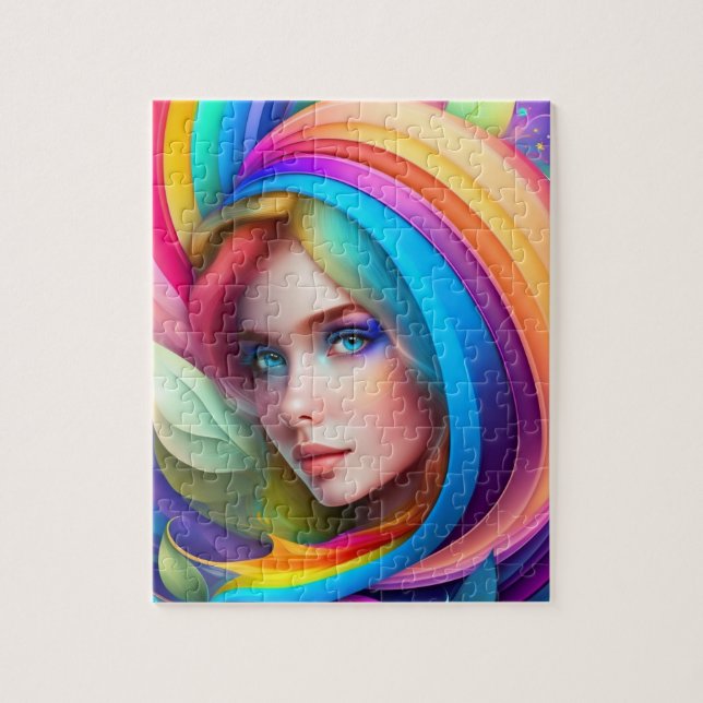 Colourful Beautiful Fairy Jigsaw Puzzle (Vertical)