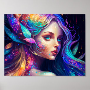 Colourful Beautiful Fairy Poster