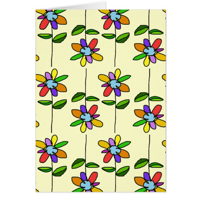 colourful & beautiful flowers pattern (Front)