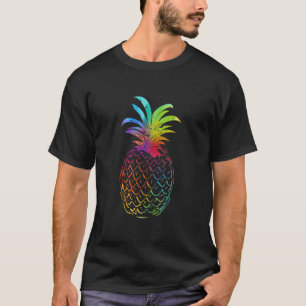 Colourful Beautiful Pineapple Funny T Shirt Summer