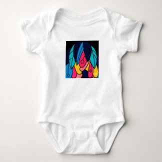 Colourful beauty  baby bodysuit