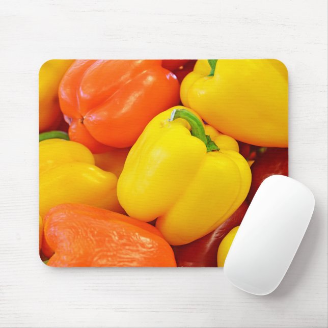 Colourful Bell Peppers Collection  Mouse Mat (With Mouse)