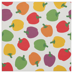 Colourful Bell Peppers Fabric