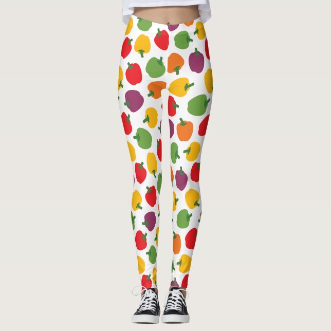 Colourful Bell Peppers Leggings (Front)
