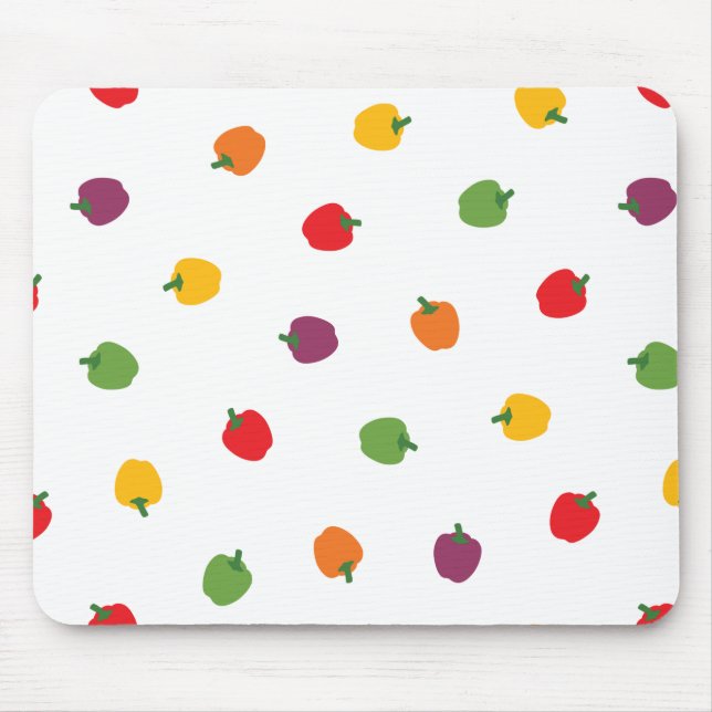Colourful Bell Peppers Mouse Mat (Front)