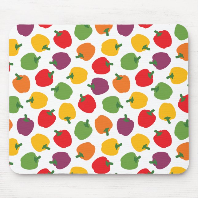 Colourful Bell Peppers Mouse Mat (Front)