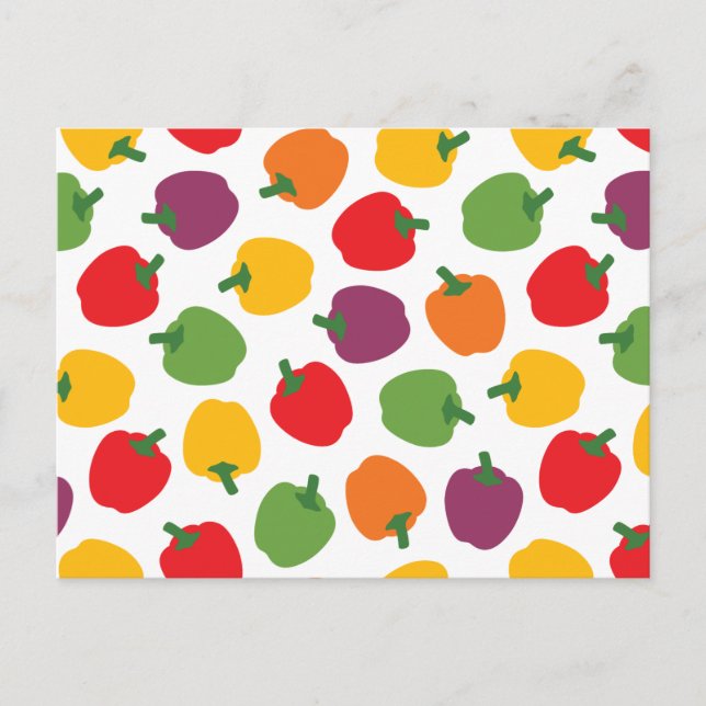 Colourful Bell Peppers Postcard (Front)