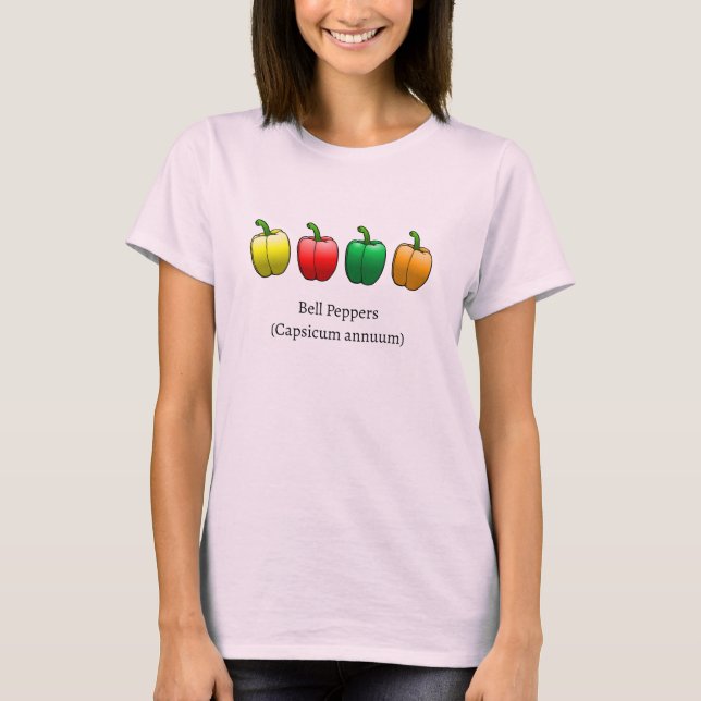 Colourful Bell Peppers T-Shirt (Front)
