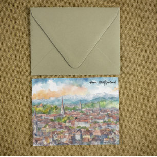 Colourful Bern Switzerland Europe Swiss Postcard