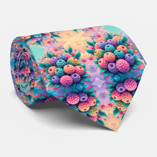Colourful berries for Fathers Day Tie (Rolled)