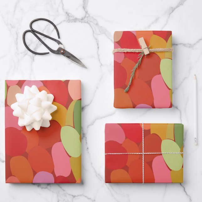 Colourful Berries Fruit Wrapping Paper Sheet (Front)