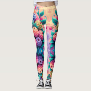Colourful berries leggings