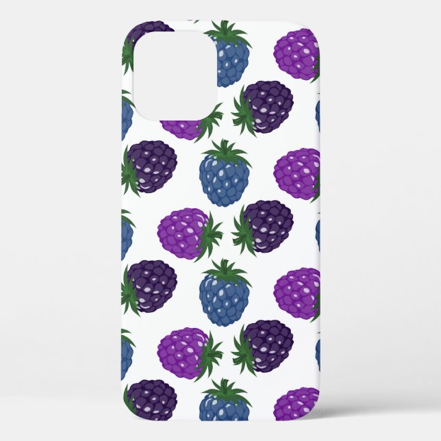 Colourful Berries: Multicolored Seamless Pattern. Case-Mate iPhone Case (Back)