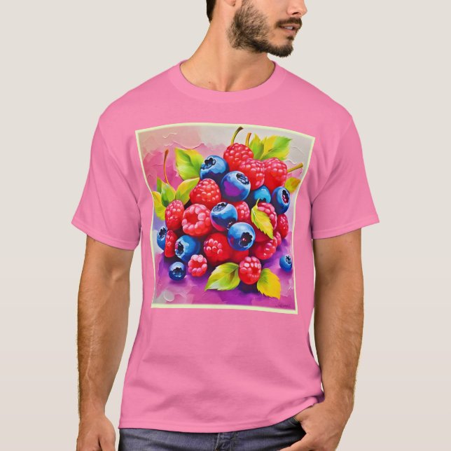 Colourful Berry Feast T-Shirt (Front)