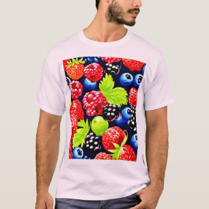 Colourful Berry Medley Design T-Shirt