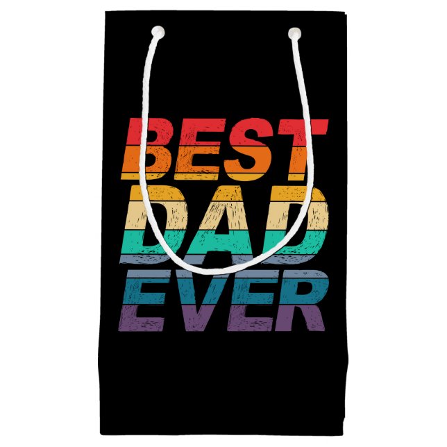 Colourful Best Dad Ever Father's Day | Gift Bag (Front)
