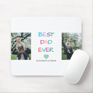 Colourful "Best Dad Ever"  – Fun & Heartfelt Gift  Mouse Mat
