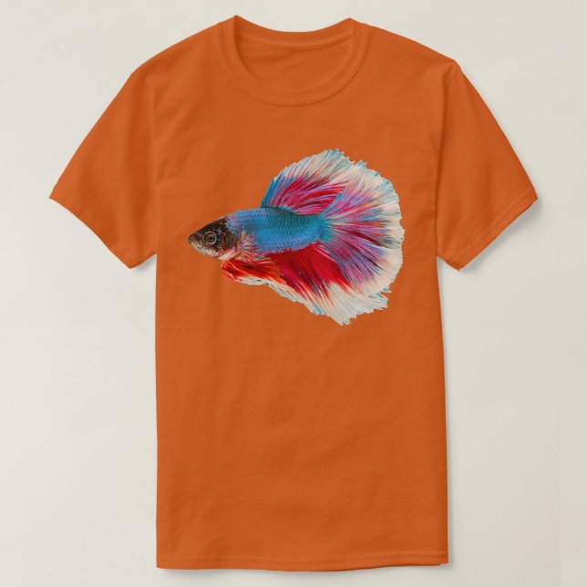 Colourful Betta Siamese fighting fish gift T-Shirt (Design Front)