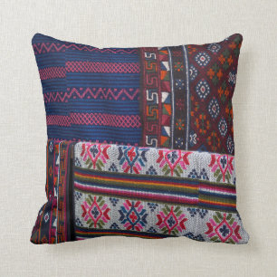 Colourful Bhutan Textiles Cushion