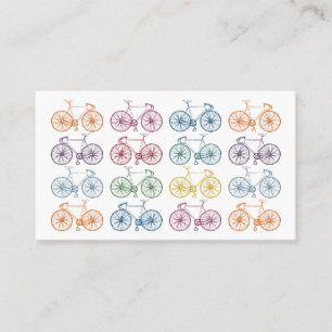 Colourful Bicycles Cycling Business Cards