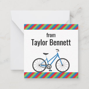 Colourful Bicycles Gift Note Cards