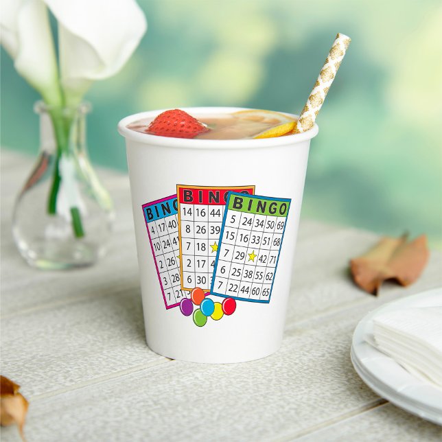 Colourful Bingo Game Cards with Chips Paper Cups (Creator Uploaded)