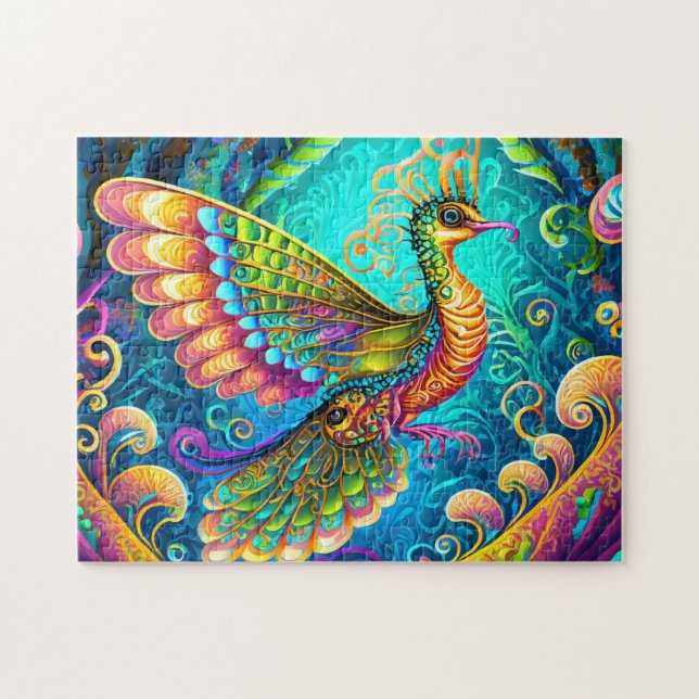 Colourful Bird Art Puzzles Modern Puzzles Bold and (Horizontal)