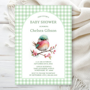 Colourful Bird Baby Shower Invitation