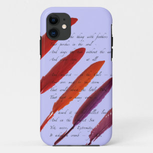 colourful bird feathers iPhone 11 case