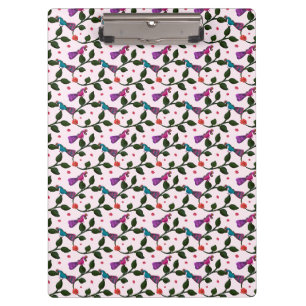 Colourful Bird Floral Seamless Pattern Tapestry Clipboard