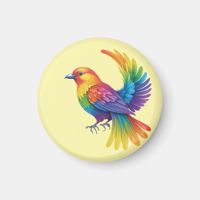 Colourful Bird Magnet (Front)