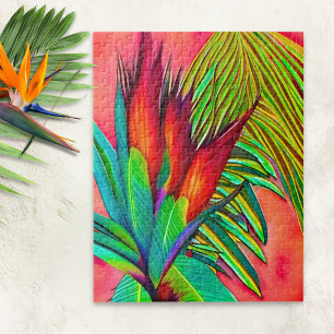 Colourful Bird of Paradise Flower Jigsaw Puzzle