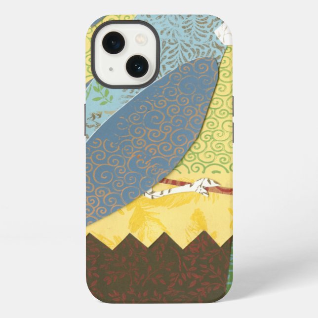 Colourful Bird on a Wire iPhone Case (Back)