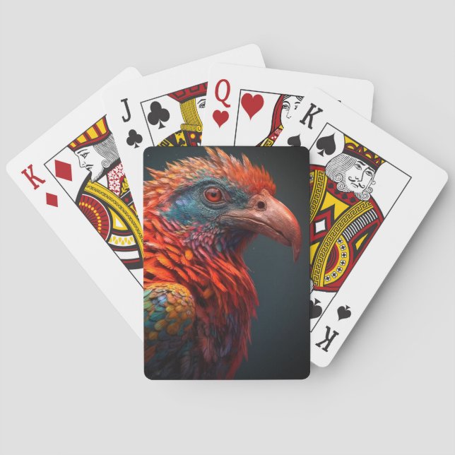 Colourful Bird Playing Cards (Back)