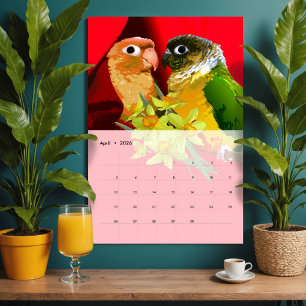 Colourful Bird Quirky Owl Eagle Toucan Parrot Vol Calendar