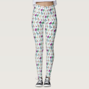 Colourful Birds All-Over-Print Leggings