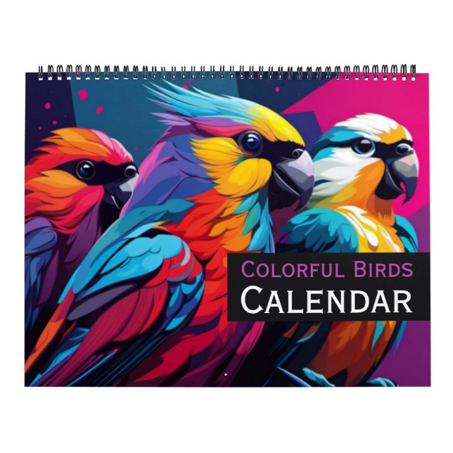 Colourful Birds Calendar (Cover)