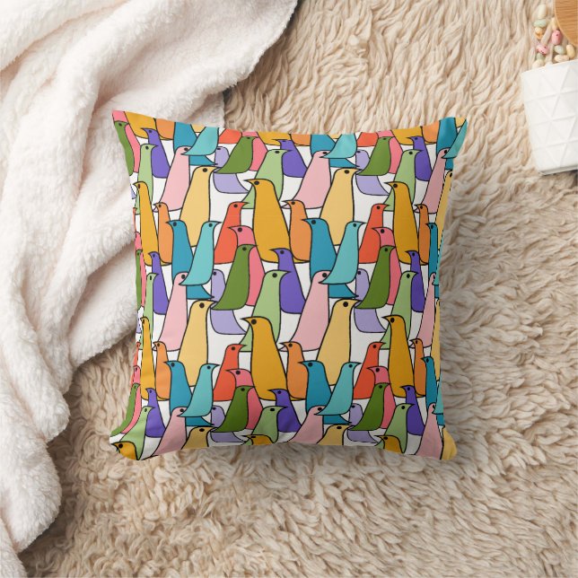 Colourful Birds  Cushion (Blanket)