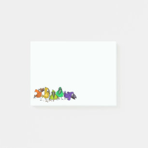 Colourful Birds Funny Post it Notes